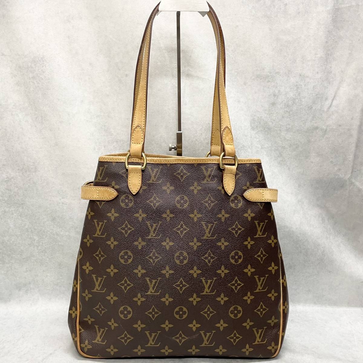 1円〜 美品 LOUIS VUITTON ルイヴィトン モノグラム バティニョール ヴェルティカル ハンドバッグ トートバッグ 肩掛け レディース_画像2