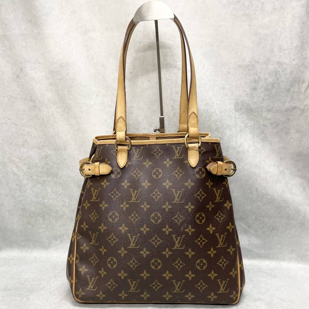 1円〜 美品 LOUIS VUITTON ルイヴィトン モノグラム バティニョール ヴェルティカル ハンドバッグ トートバッグ 肩掛け レディース_画像1