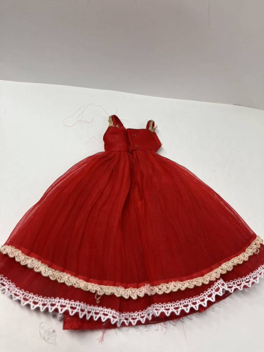 初代リカちゃん　ピアノの発表会　赤いドレス　美品　洋服のみ_画像4
