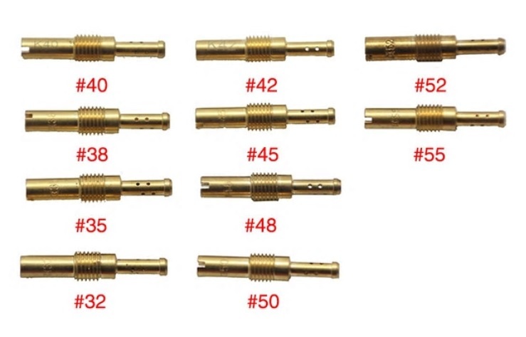 32-55 ケイヒン ケーヒン PE20/26/28 CR-mini キャブレター スロージェット パイロットジェット 10個セット 32/35/38/40/42/45/48/50/52/55_画像1