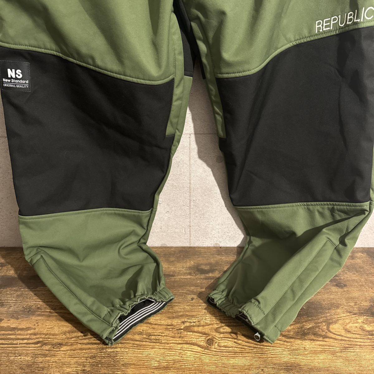 REPUBLIC&CO リパブリック ウェア ATHLETIC SOFTSHELL PT OLIVE/BLK Mサイズ_画像5