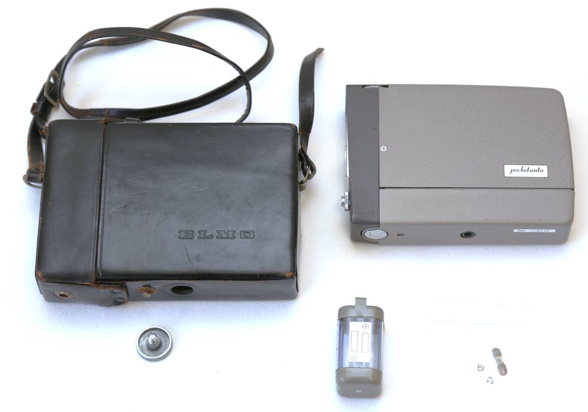 [ operation present condition goods * note equipped ]ELMO pocketauto 1:1.8 f:10mm 8mm film camera NAGOYA JAPAN