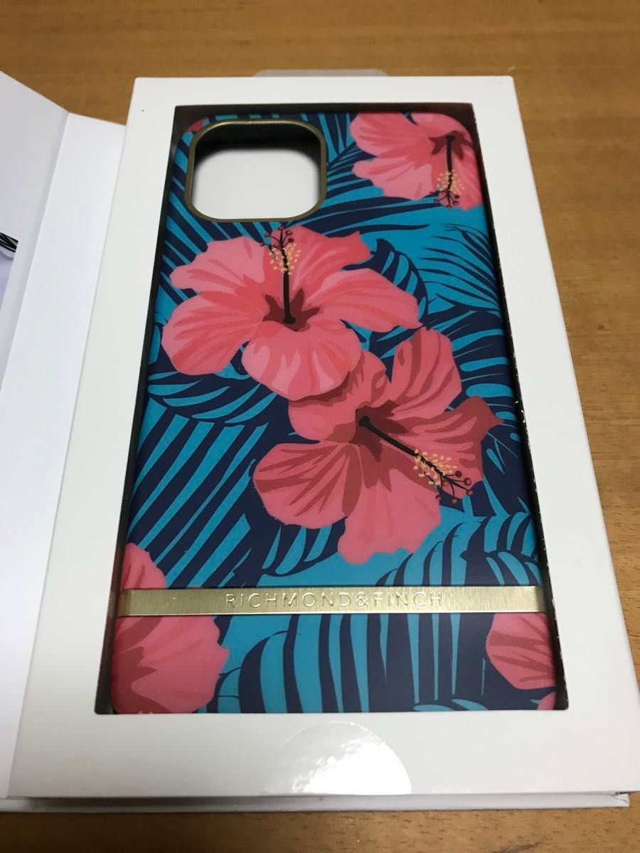 iPhone12 Pro maxピンク グリーン 小柄 スマホケース　ハイビスカス　フラワー　ブルー　花柄　携帯ケース　春夏　