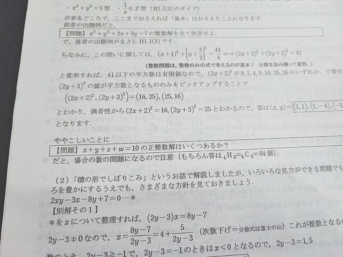 SEG　最上位クラス　大学入試基本演習H-Ⅲ　補助プリントフルセット　河合塾　駿台　Z会　東進 　鉄緑会_画像2