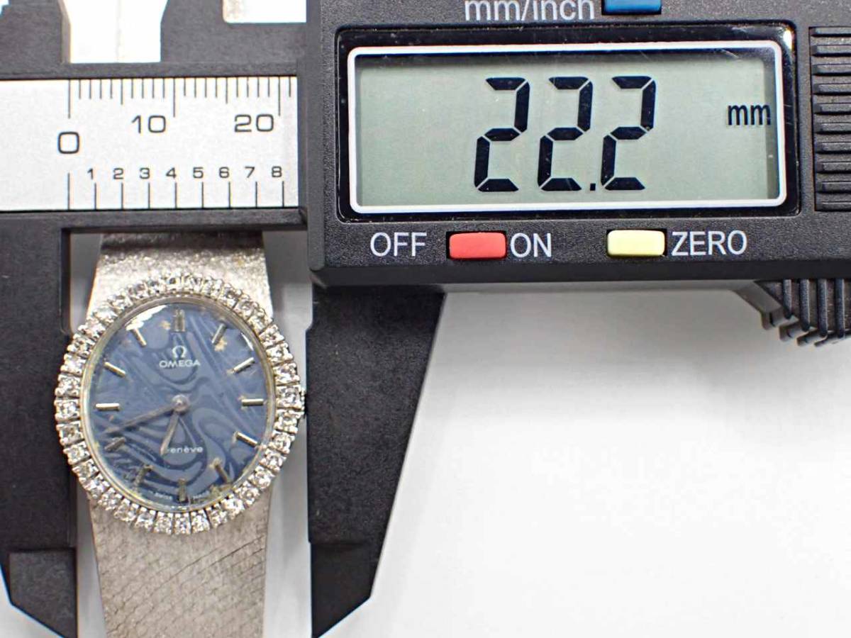 １円～☆OMEGA オメガ 手巻き レディース腕時計 ジュネーブ 620 ダイヤベゼル 5110411 18K刻印 総重量41.2グラム/Ｅ928458_画像10