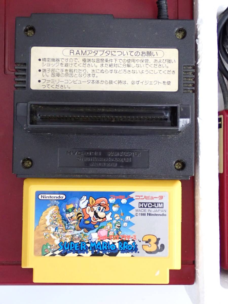 まとめ☆1円～☆任天堂 ファミリーコンピューター ディスクシステム RAMアダプター HVC-022 マリオカセット 3点まとめ/A0104-5000⑤_画像8