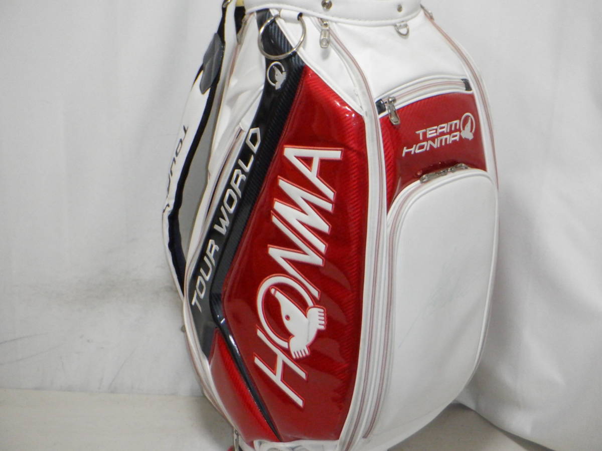 HONMA ホンマ TOURWORLD 9.0型★中古★エナメル アスリートスタッフモデル (WHxREDxNV)_画像2