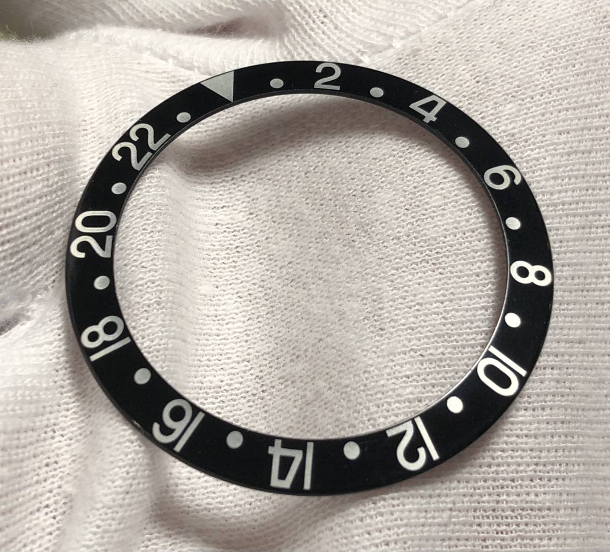 極上品 ROLEX 純正品 GMTマスター インサート ベゼルディスク 黒 1675/16750 日本ロレックス交換品_画像8