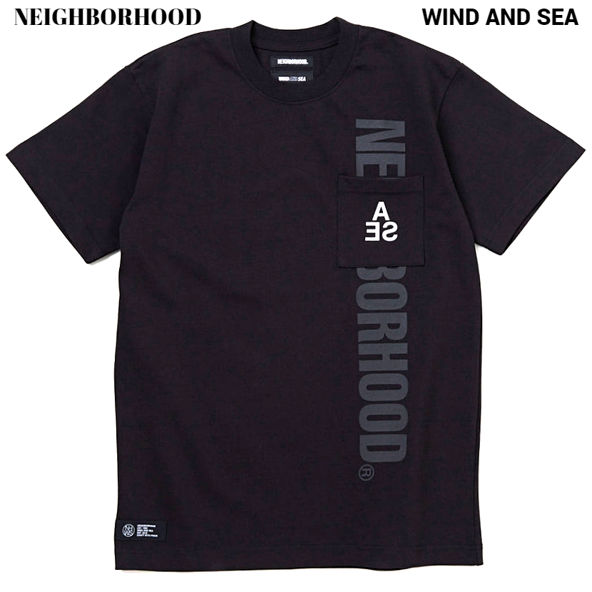 窪塚洋介着WIND AND SEA NEIGHBORHOOD◆ ネイバーフッド × ウィンダンシー Ｔシャツ／黒Ｍ_画像1