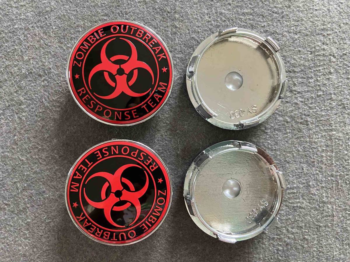 ZOMBIE OUTBREAK ホイールキャップ ホイール ハブキャップ センター キャップ保護 防塵 4個セット 外径60mm T363番_画像4