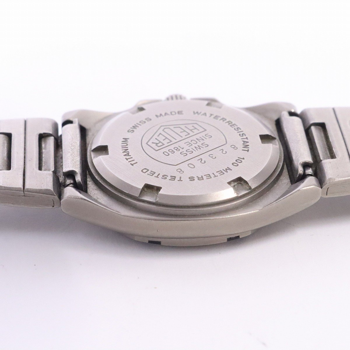 HEUER ホイヤー チタニウム クォーツ レディース 腕時計 グレー文字盤 823.208【いおき質店】の画像8