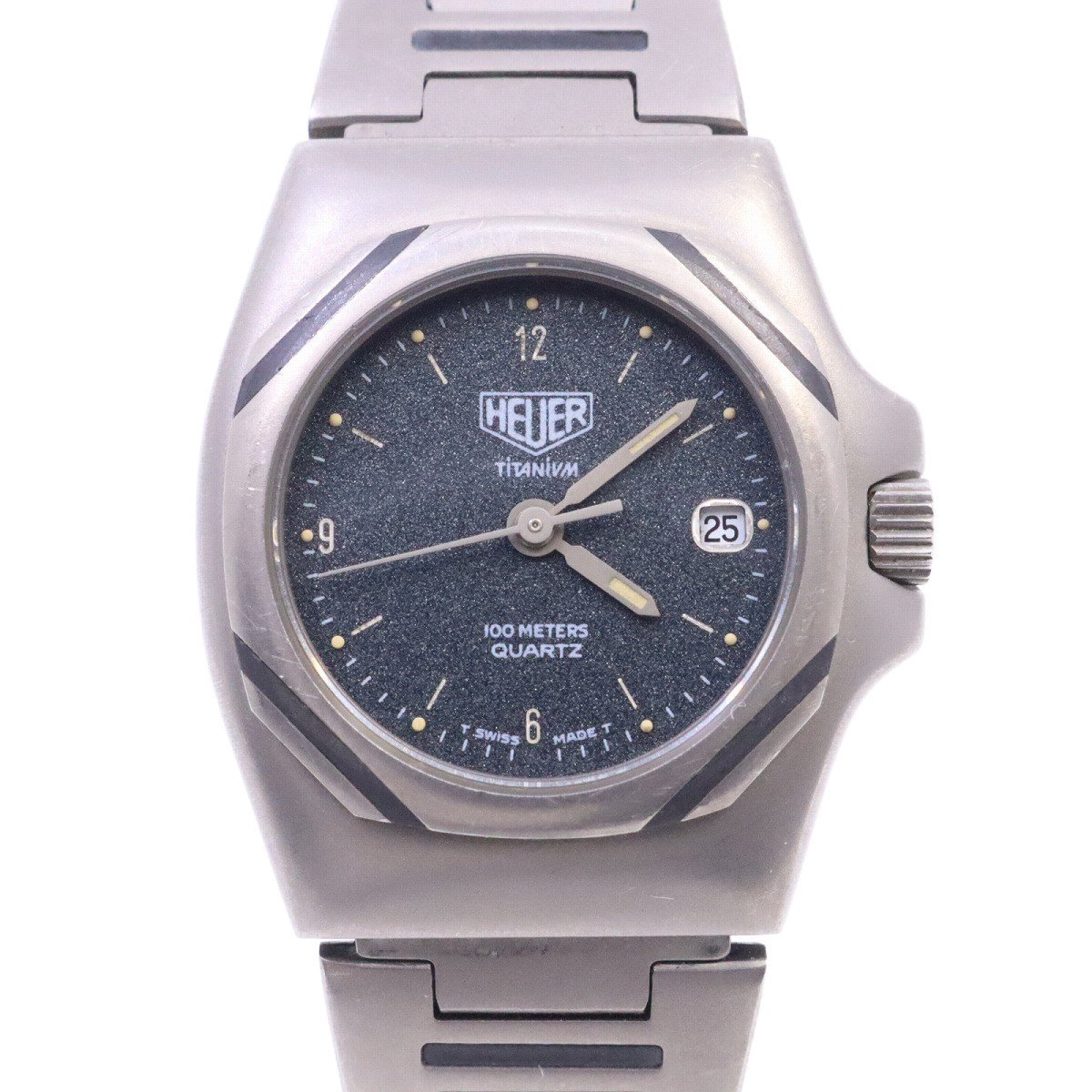 HEUER ホイヤー チタニウム クォーツ レディース 腕時計 グレー文字盤 823.208【いおき質店】の画像1