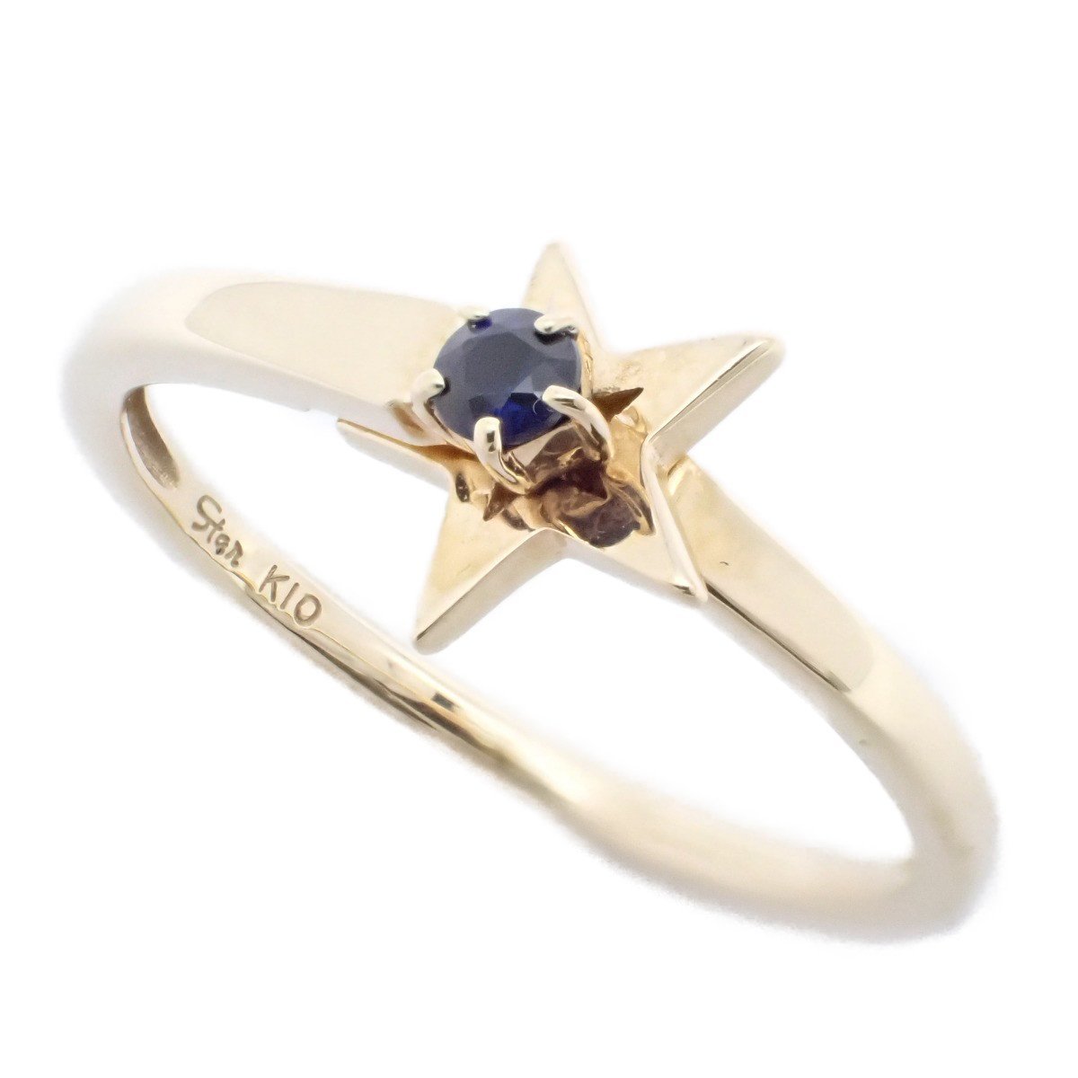 STAR JEWELRY スタージュエリー×横浜DeNAベイスターズコラボ リング 指輪 K10/ブルーサファイア 11号【いおき質店】