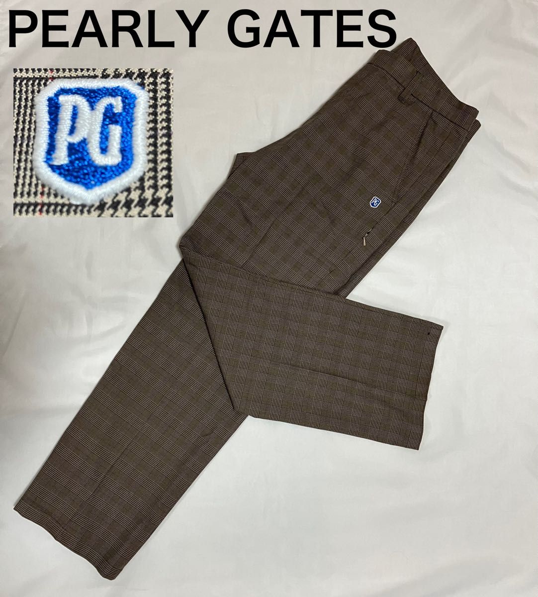 【美品】PEARLY GATES パーリーゲイツ パンツ ボトムス チェック柄