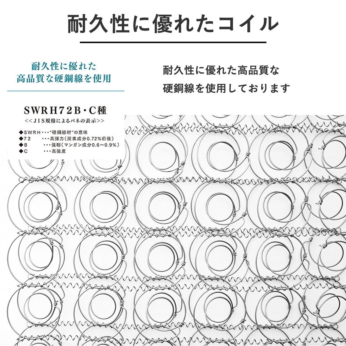 【限定送料無料】照明コンセント抗菌 防ダニ 防臭マットレス付 チェスト収納セミダブルベッド アウトレット家具【新品 未使用 展示品】KENの画像6