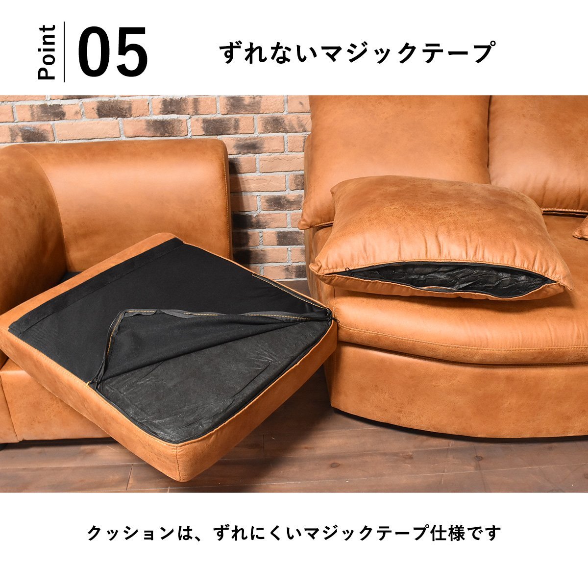 [ limitation free shipping ] leather fabric 3P triple sofa 3 seater . outlet furniture sofa [ new goods unused exhibition goods ]KEN