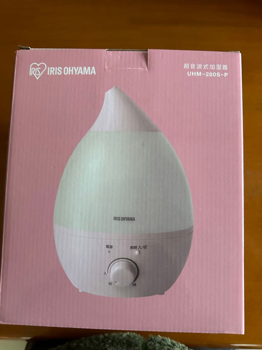 【新品】IRIS OHYAMA 超音波式加湿器 UHM-280S-P（ピンク）
