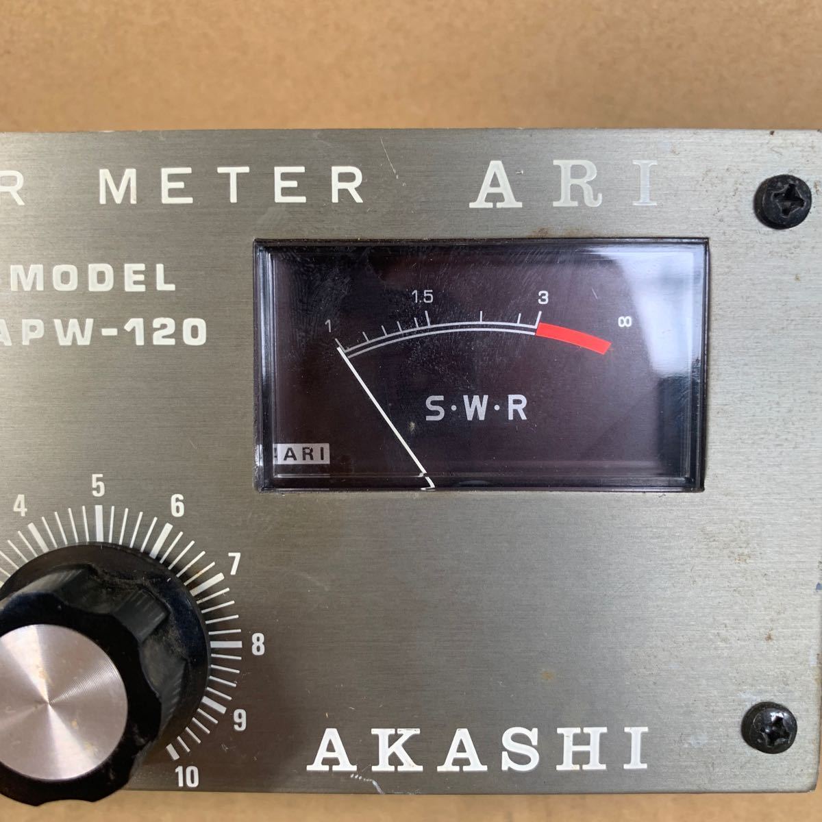 AKASHI　SWR & POWER METER　パワーメーター　APW-120　中古品　動作未確認　_画像3