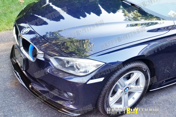 BMW 3シリーズ 6代目 F30 F31 前期 ノーマル ハイライン フロント リップ スポイラー 艶あり黒 限定色塗装 OWNタイプ FL-50645_画像7