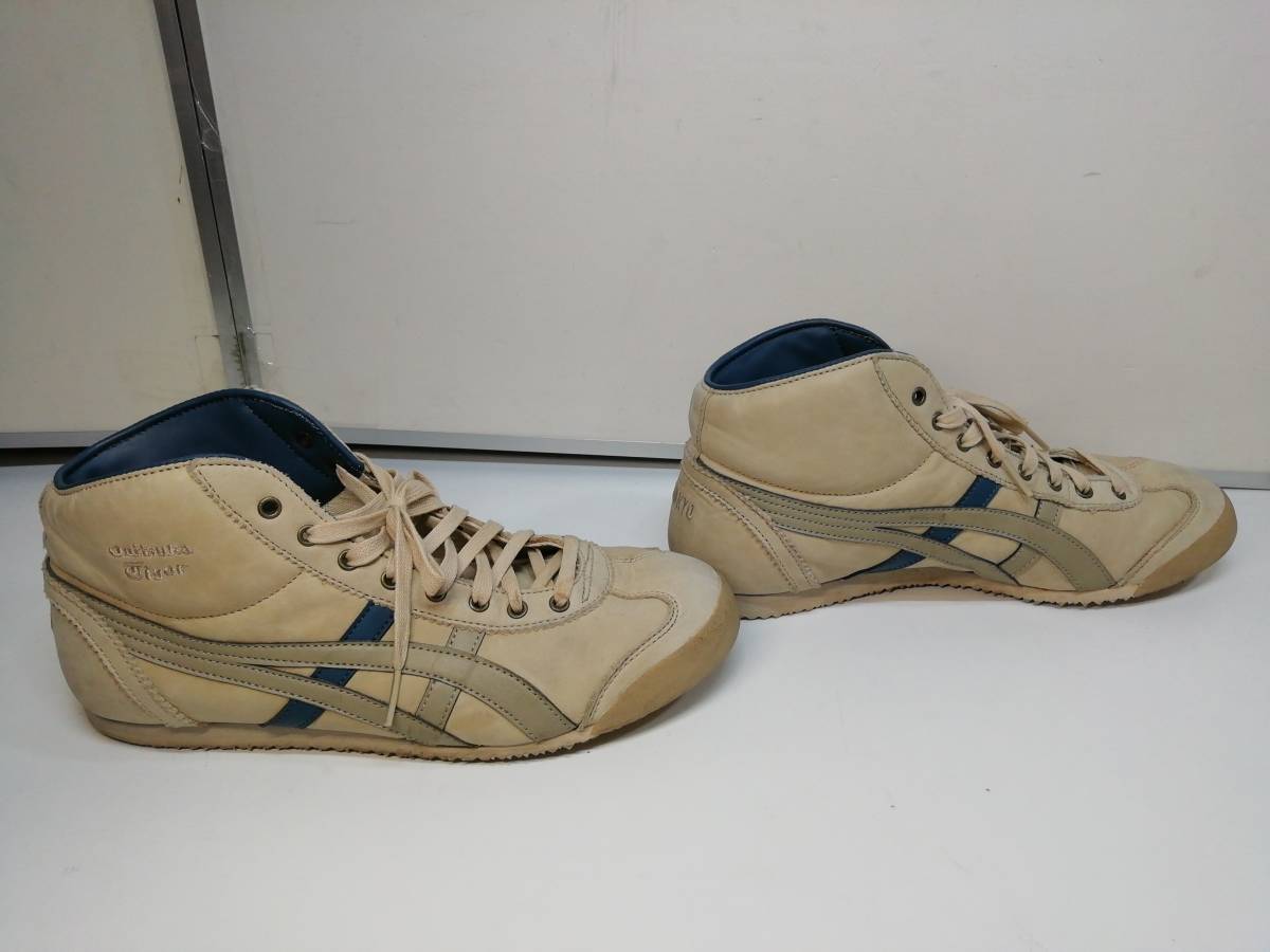 あ//H6122 Onitsuka Tiger オニツカタイガー　LEATHER UPPER/RUBBER SOLE スニーカー　THL7Q0 25.5cm_画像6