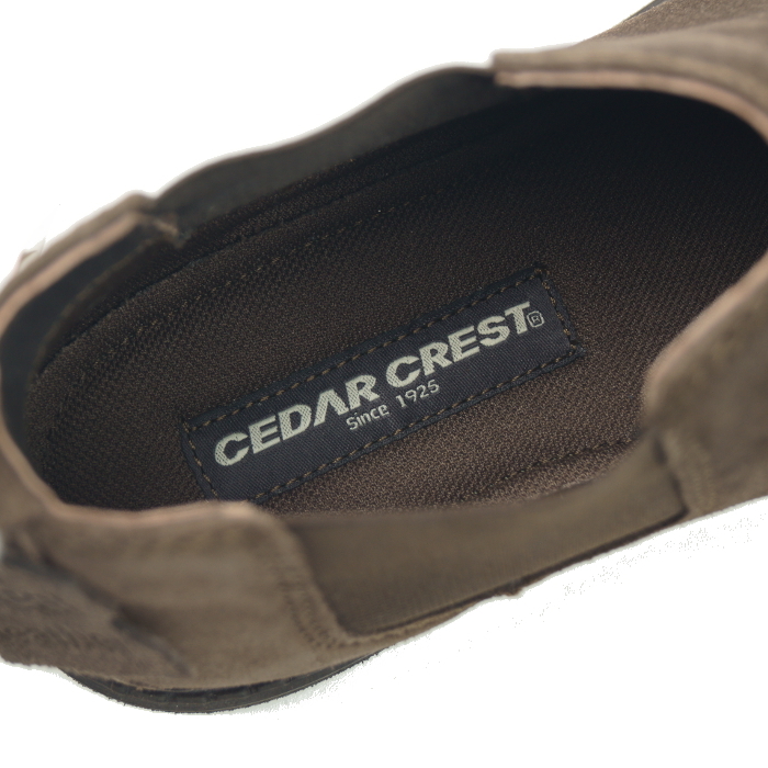 【未使用】セダークレスト CEDAR CREST《大人カジュアル 》上質本革 はっ水 スエード サイドゴア ブーツ 濃茶 25cm_画像7