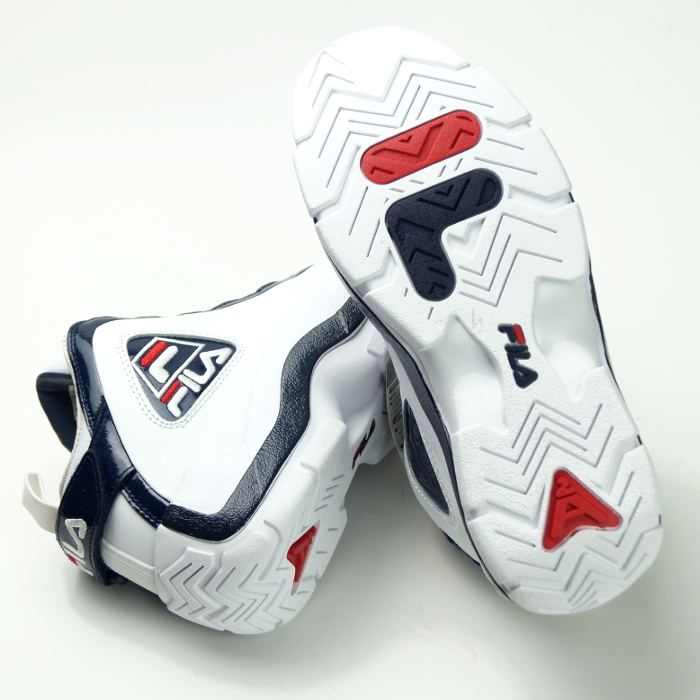 【新品・箱付】定価1.5万 FILA フィラ《名作 FILA GRANT HILL 2》グラントヒル Ⅱ レディース レザースニーカー 23.5cm 白×紺_画像7