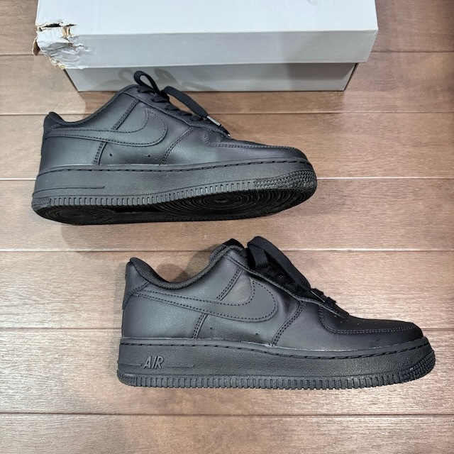 NIKE AIR AIR FORCE1　ナイキ　エアフォース1'07　BLACK　ブラック　黒　23.5cm　スニーカー　送料無料_画像8