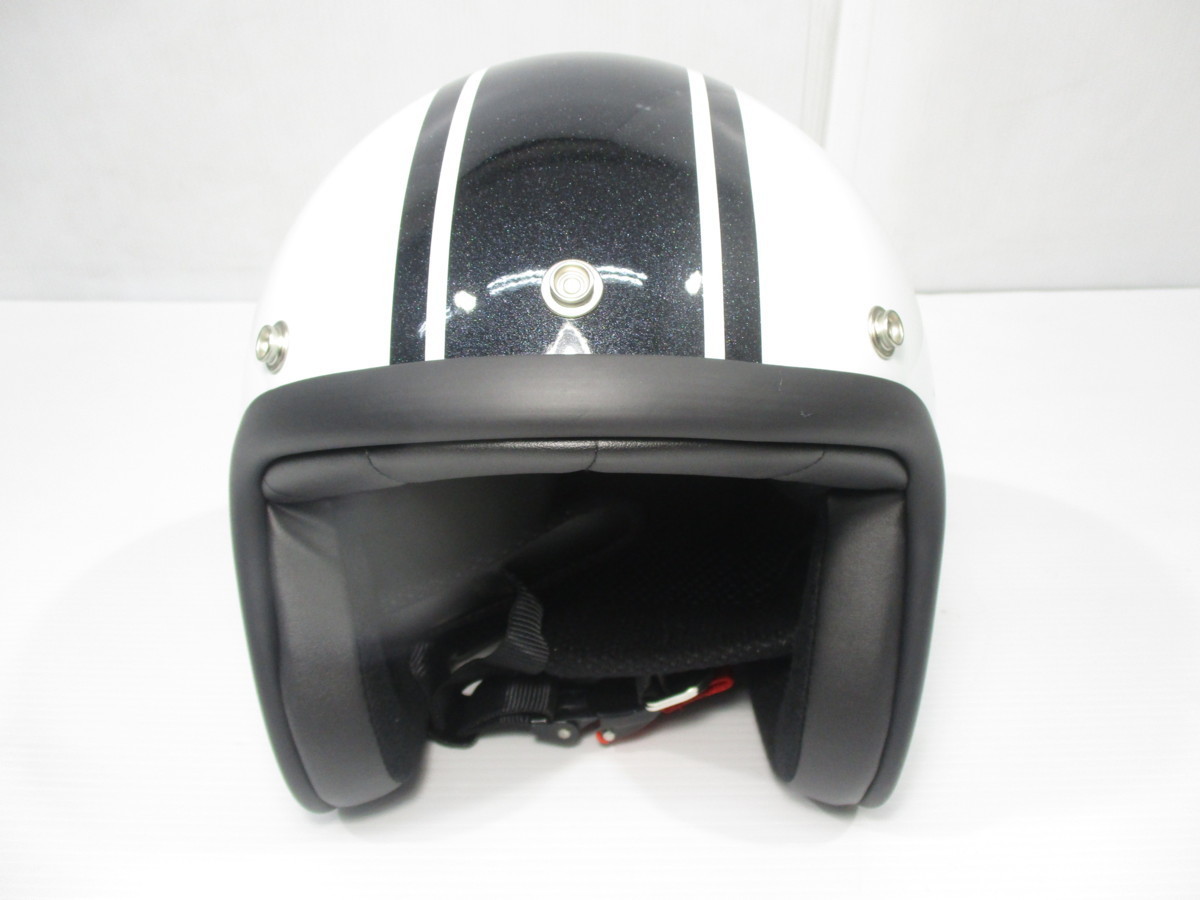 激安 新品 スモールジェットヘルメット スター ホワイト 売り切りの画像2