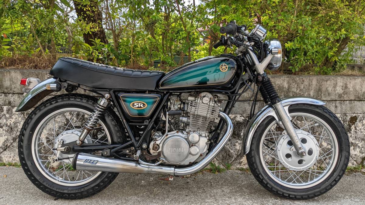 SR400 純正シート サンバースト グリーン 1JR オートバイ SR400 純正シート サンバースト グリーン 1JR オートバイ