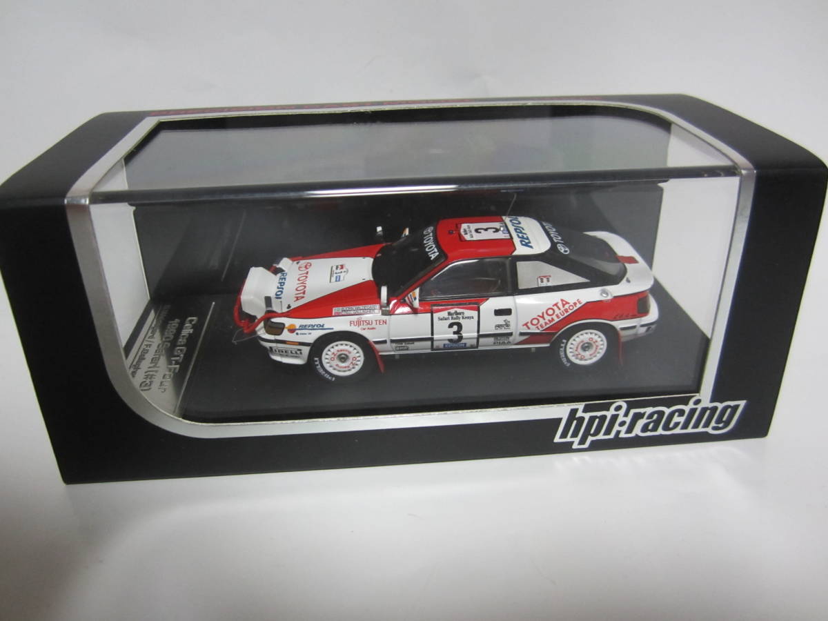 即決 hpi 8087 1/43 トヨタ セリカ GT-Four WRC1990年サファリ・ラリー優勝 №3 ビョルン・ワルデガルド車 マルボロゼッケン仕様