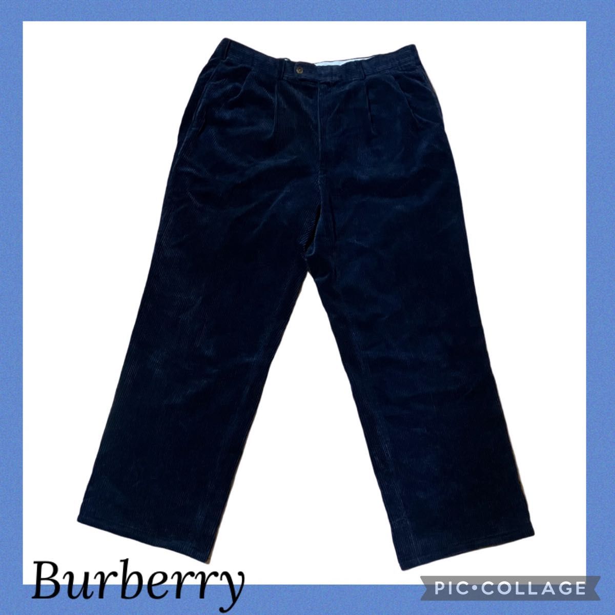 80s 90s バーバリー　Burberrys コーデュロイスラックス　ネイビー