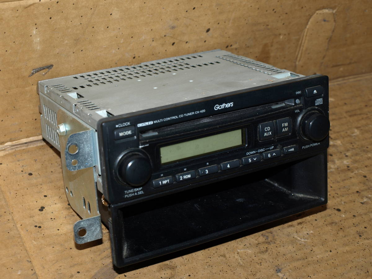 ◇ ABA-HM1 バモス HM1 HM2 純正 オーディオ 純正オーディオ CD FM AM CDレシーバー KENWOOD CX-420 ☆231130_画像2