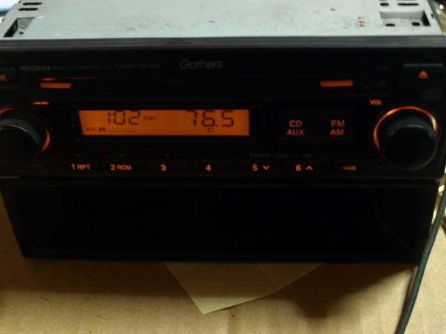 ◇ ABA-HM1 バモス HM1 HM2 純正 オーディオ 純正オーディオ CD FM AM CDレシーバー KENWOOD CX-420 ☆231130_画像6