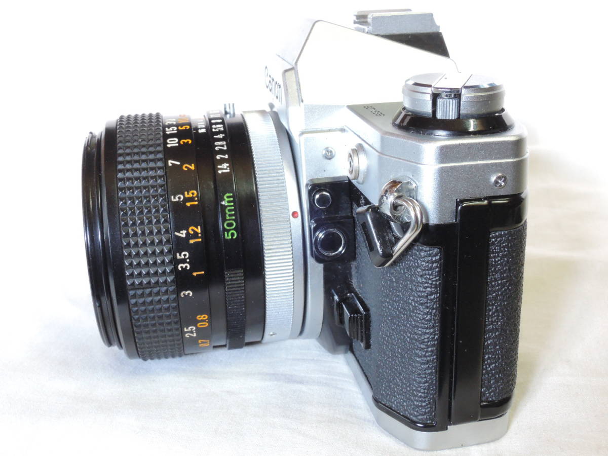 キヤノン／Canon AE-1 (639428) ＋ FD 50mm f1.4 S.S.C.(323711) レンズキャップ/ホットシューカバー付_画像5