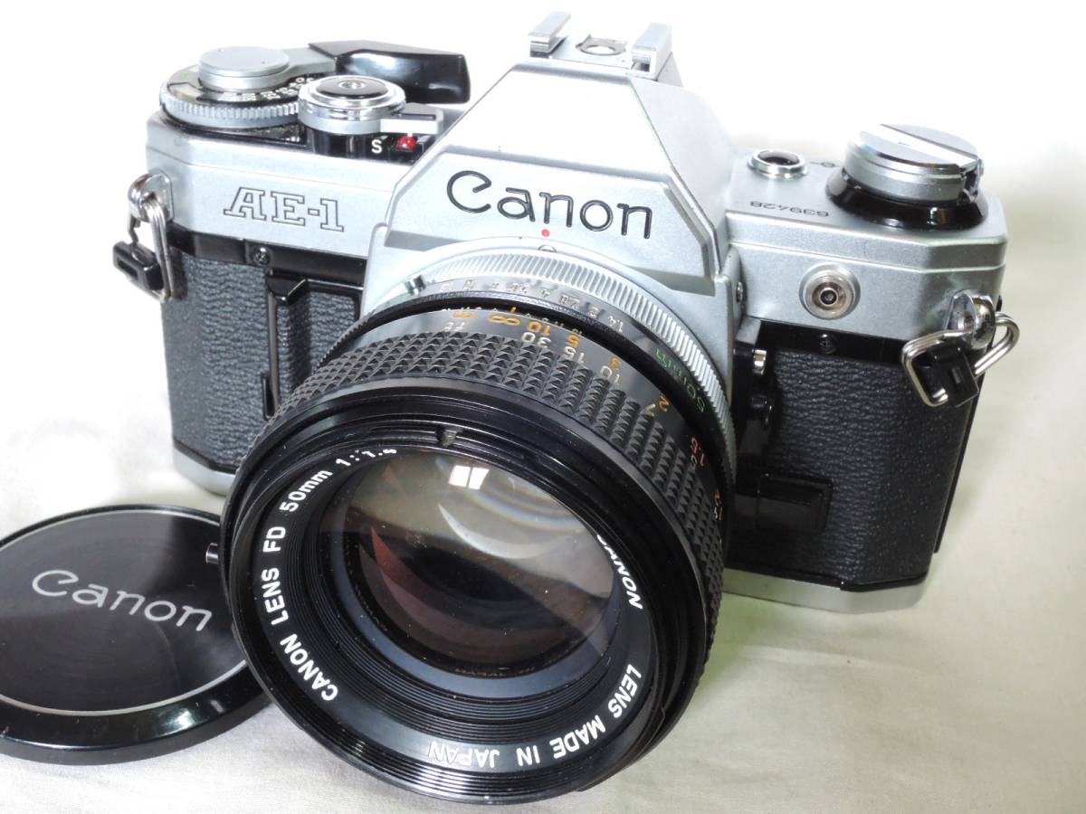 キヤノン／Canon AE-1 (639428) ＋ FD 50mm f1.4 S.S.C.(323711) レンズキャップ/ホットシューカバー付_画像1
