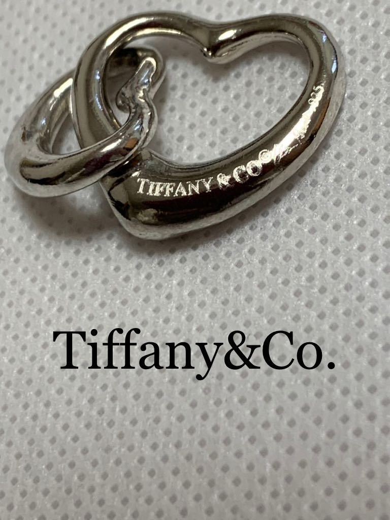 Tiffany Co オープンハート ペンダント トップのみ ティファニー シルバー　TIFFANY 22-6_画像1
