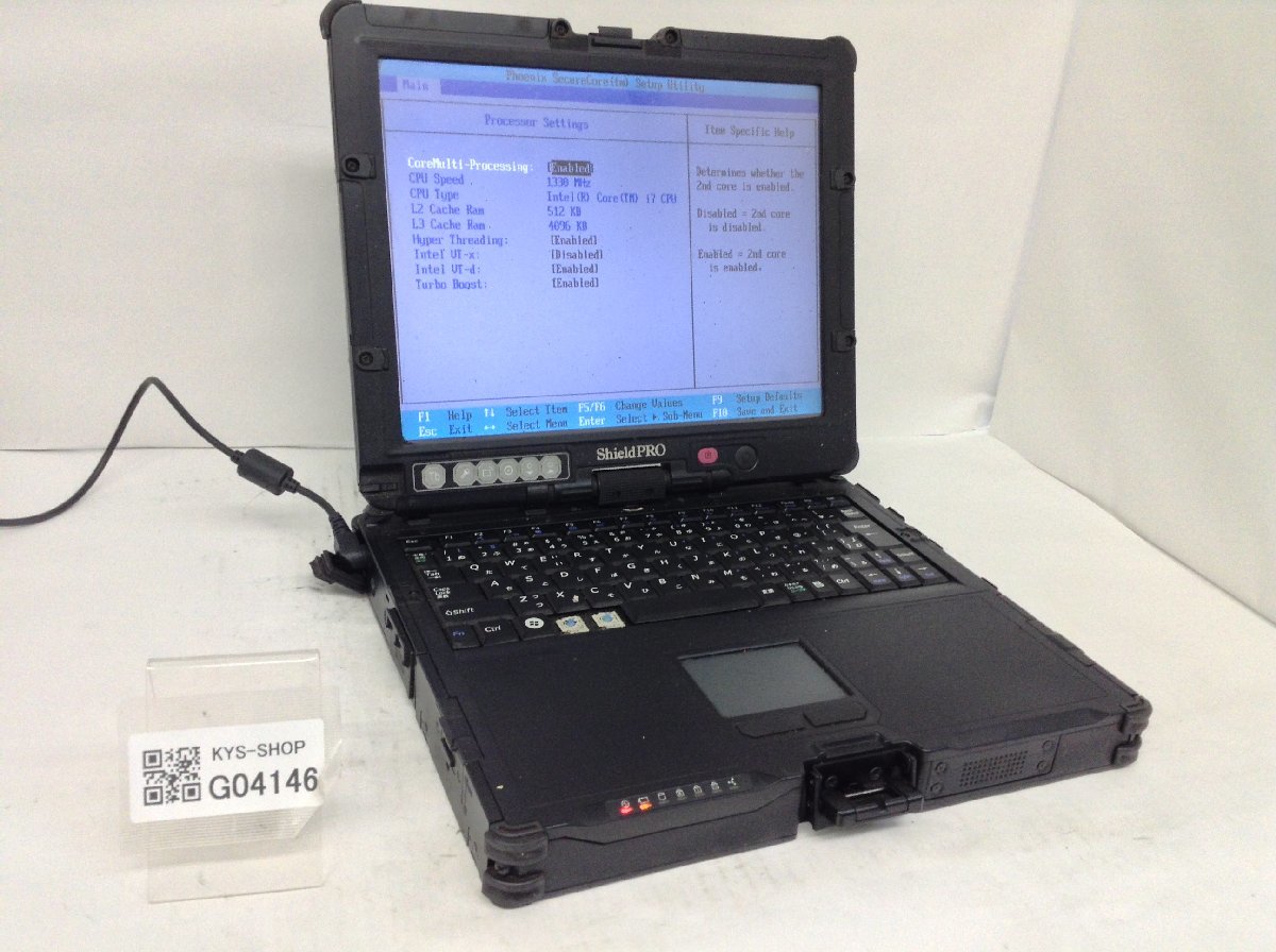 R ジャンク/ NEC FC-N22G/B76SS Intel Core i7 U 660 メモリ2.05GB HDD320.07GB 【G04146】_画像1