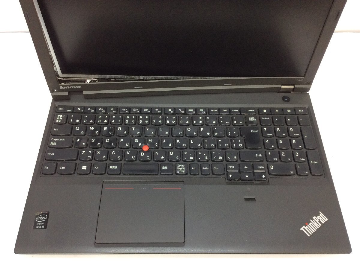 R ジャンク/ LENOVO 20AUA0F4JP ThinkPad L540 Intel Core i5-4200M メモリ4.1GB HDD500.1GB 【G17520】_キーボードにテカリ文字消えがあります