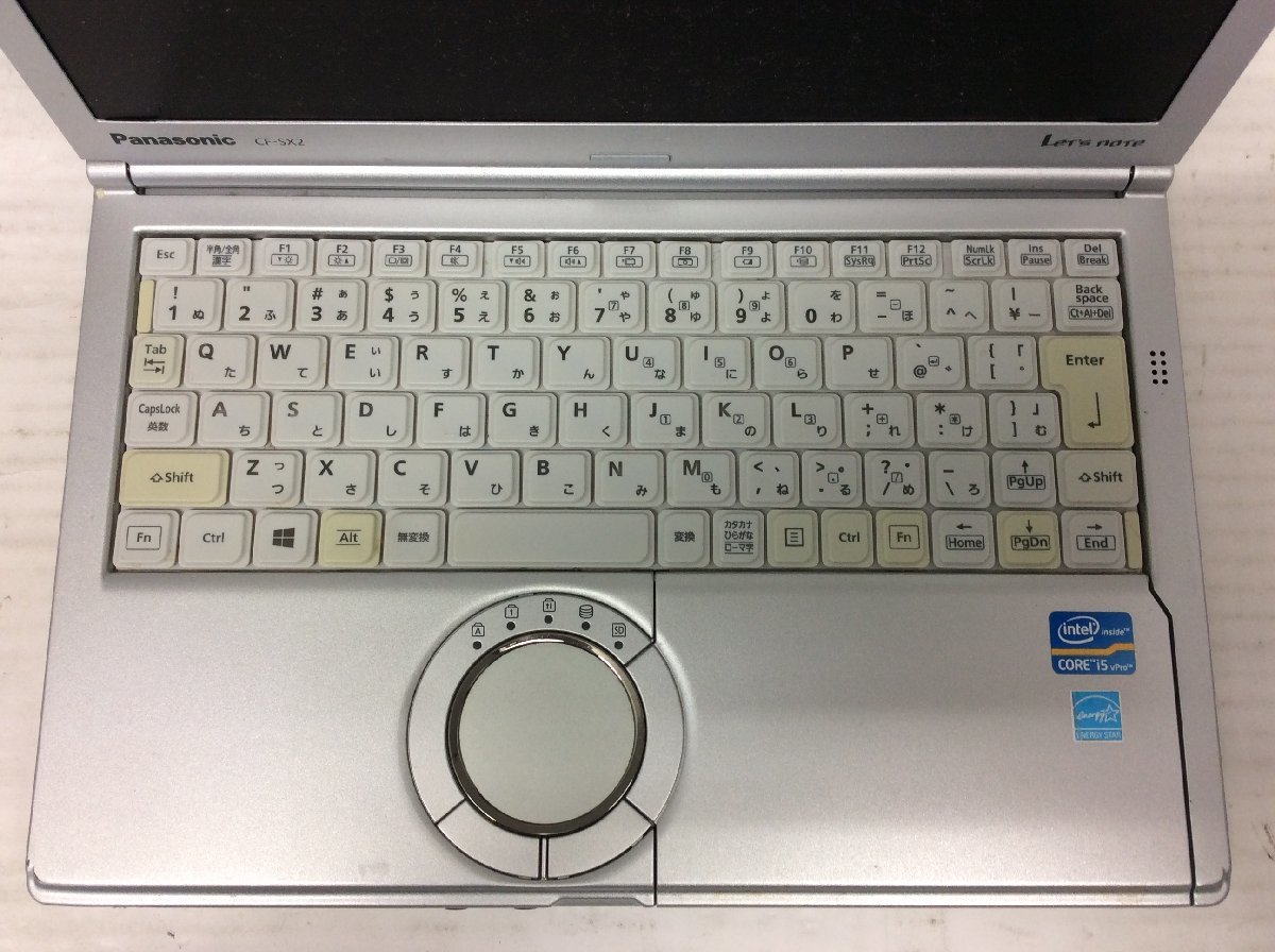 ジャンク/ Panasonic CF-SX2ADHCS Intel Core i5-3340M メモリ4.1GB HDD250.05GB 【G18240】_キーボードが黄ばんでいます