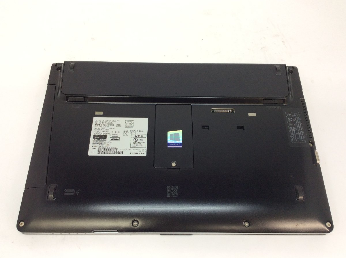 ジャンク/ FUJITSU FMVS08003 LIFEBOOK S937/R Intel Celeron 3965U メモリ4.1GB SSD128.03GB 【G18818】_画像8