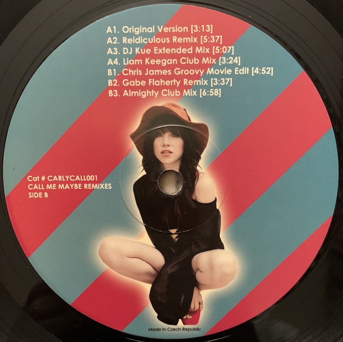 【2012年 チェコ盤】Carly Rae Jepsen / Call Me Maybe Remixes (Reidiculous、DJ Kue、Liam Keegan、Chris James、Gabe Flaherty)_画像2