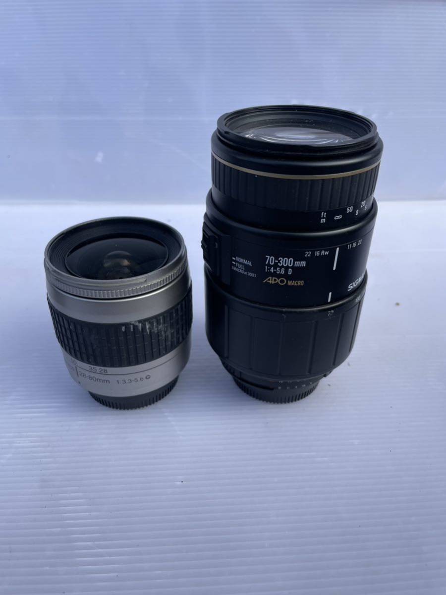 【ジャンク】Nikon デジタル一眼レフカメラ D70 その他レンズ三本 28mm f2.8 SIGMA70-300mm f4-5.6 nikon 28-80mm f3.3-5.6_画像7