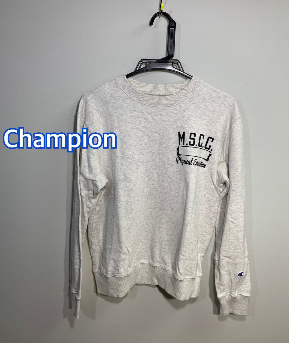 ■Champion チャンピオン M.S.C.C.染み込みプリント霜降りトレーナー: M☆TS-188_画像1