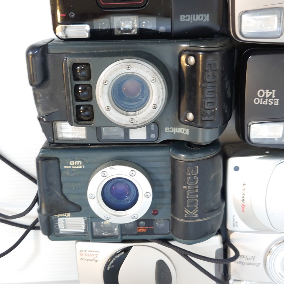 13）１円スタート　ジャンクコンパクトカメラ　まとめ売り　大量　小型　フィルムカメラ OLYMPUS Canon PENTAX　KONICA　光学　現場監督_画像9