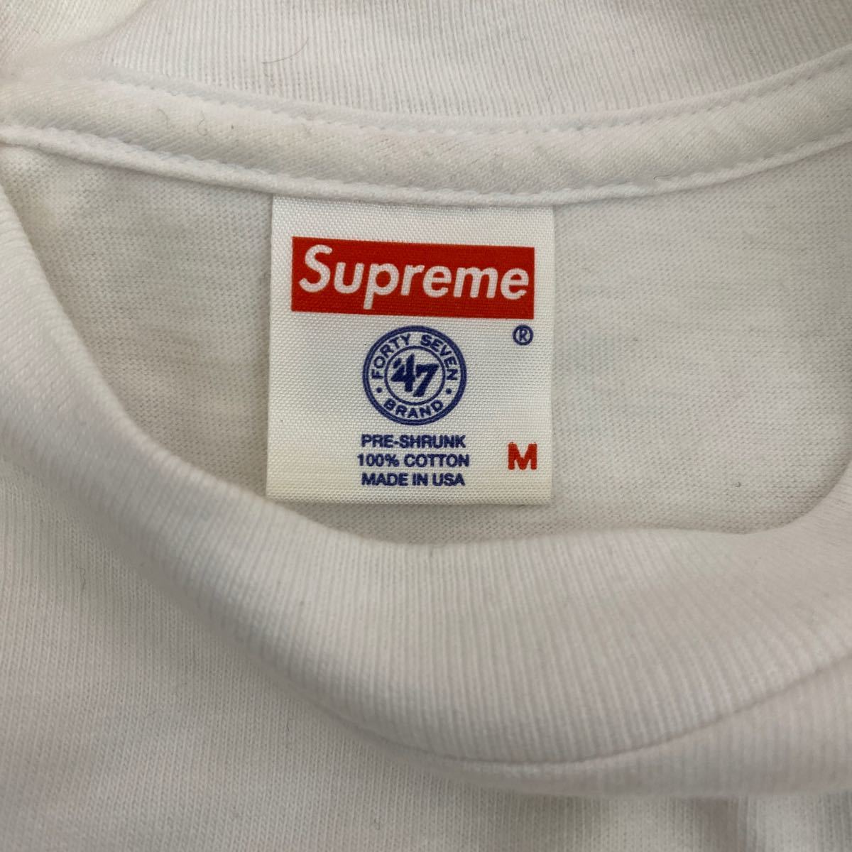 初売り Supreme Tee ボックスロゴ Logo box New York Yankees ヤンキースシュプリーム _画像3