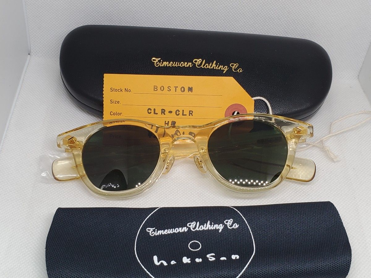 アットラスト 白山眼鏡店 TIMEWORN ATLAST ボストン CL サングラス メガネ ブッチャープロダクツ サングラス