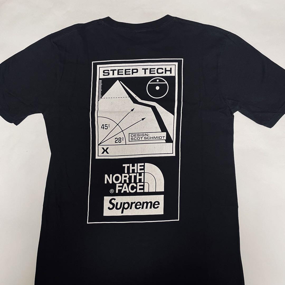 Supreme 16SS The North Face Steep Tech Tee Black S シュプリーム ノースフェイス スティープテック Tシャツ ブラック 黒 USED_画像1