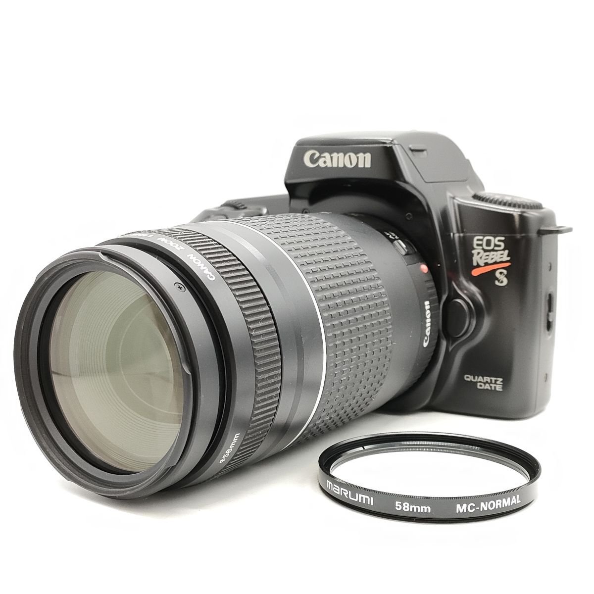 カメラ Canon EOS REBEL S / ZOOM LENS 75-300mm f4-5.6 Ⅱ 一眼レフ セット品 ジャンク品 [7180KC]_画像1