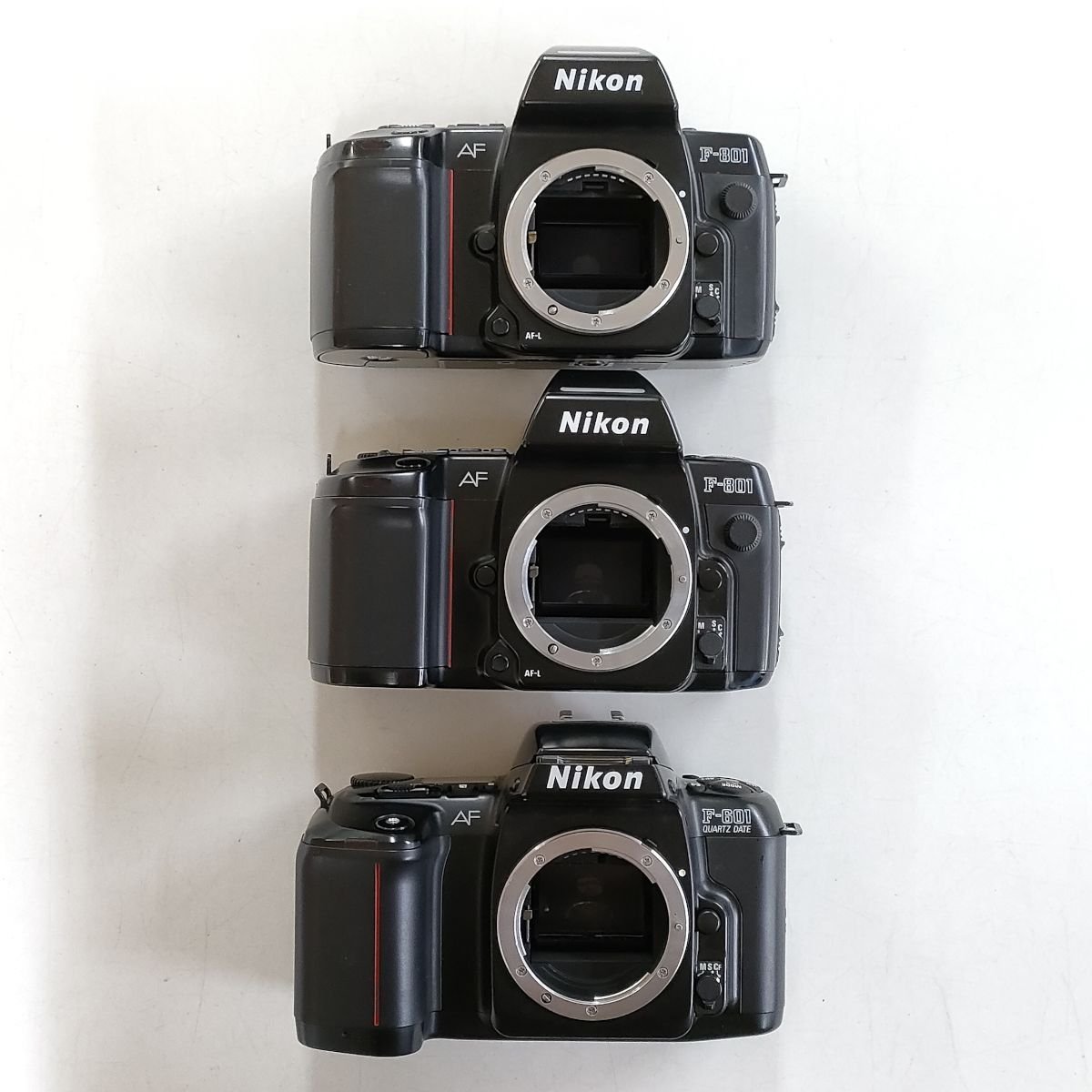 Nikon F-601 , F-801 AFボディ 3点セット まとめ ●ジャンク品 [8236TMC]_画像1