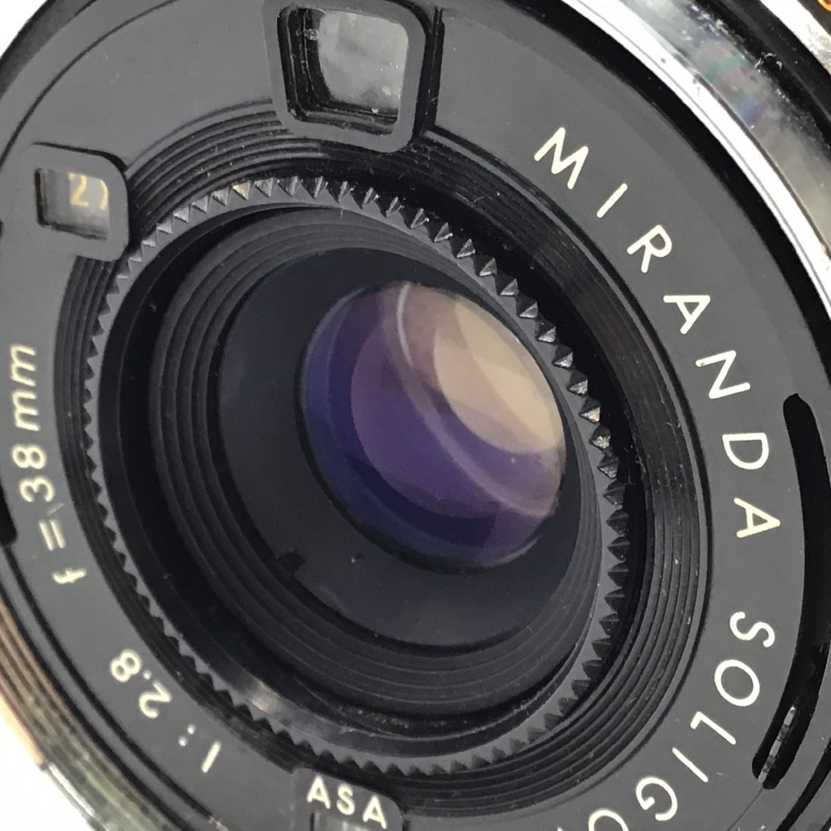 カメラ MIRANDA SENSORET SOLIGOR 1:2.8 f-38mm レンジファインダー 本体 ジャンク品 [6728KC]_画像2